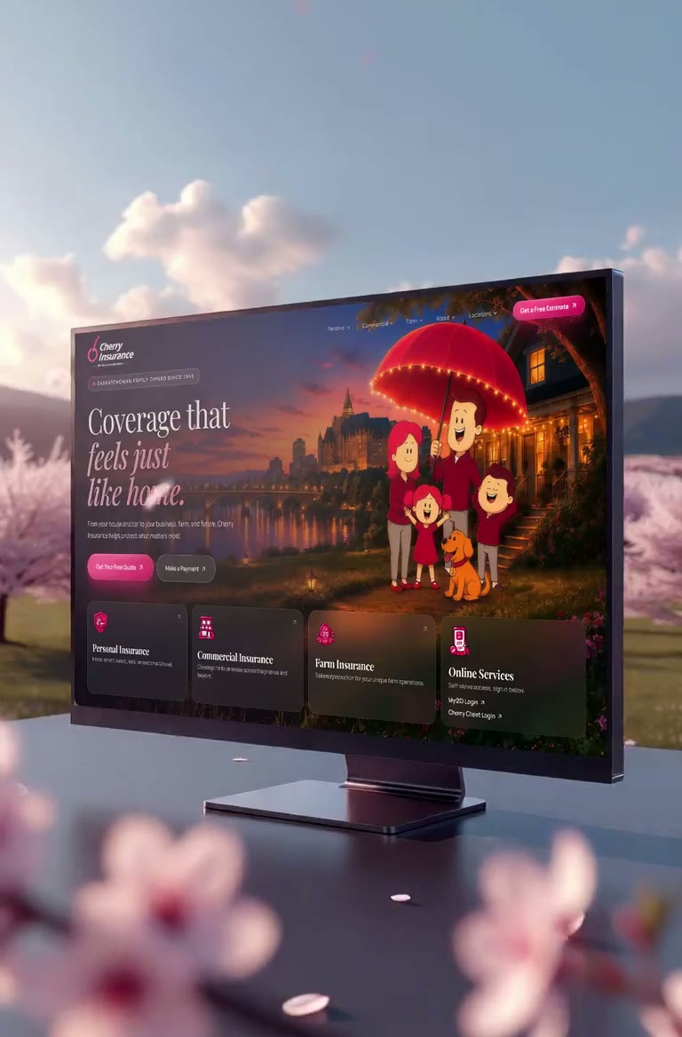 Cherry Insurance website preview